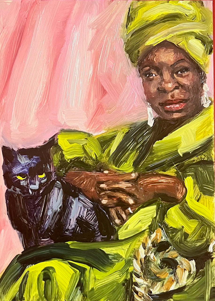 Cat Lady Painting